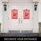 G128 Combo Pack Garden Flag Hanger 14IN & Garden Flag Happy Valentine's Day Heart Cookie Printed 12x18IN Double Sided